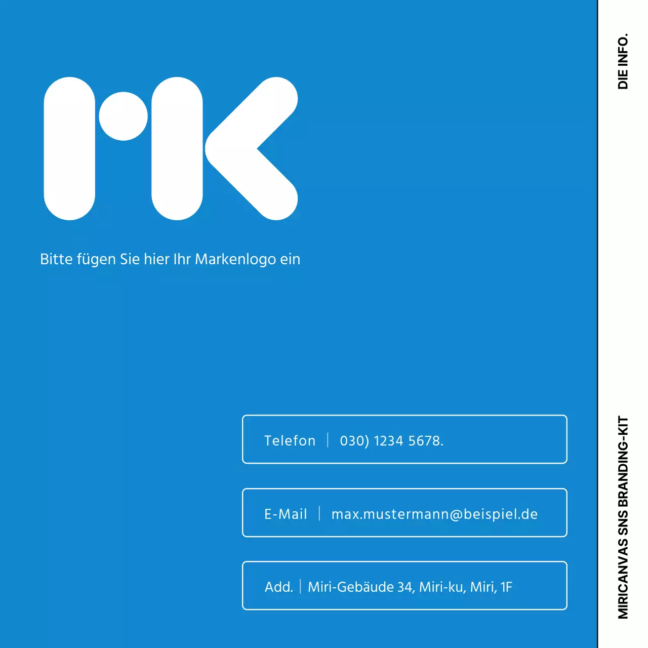 Bewerben Sie Ihre Zero-Waste-Marke mit niedlichen Grafiken auf blauem Hintergrund