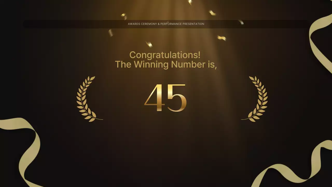 Gold Elegant Awards Presentation