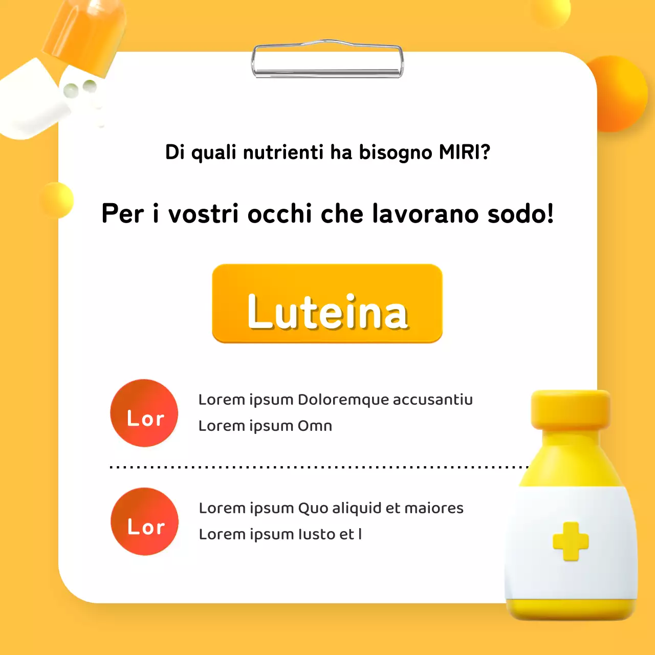 Promuovere un test nutrizionale personalizzato semplice, verde e in 3D