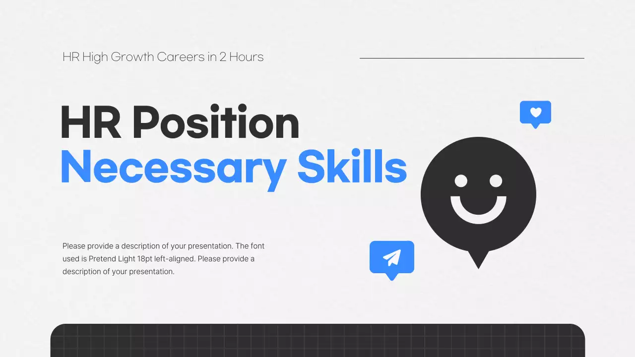 블루 모던 HR 가이드 프레젠테이션