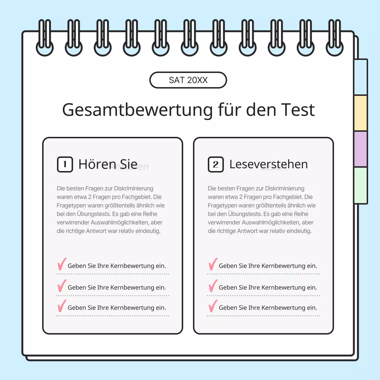 Förderung der regenbogenfarbigen und einfachen SAT-Prüfungstrendanalyse für Akademien