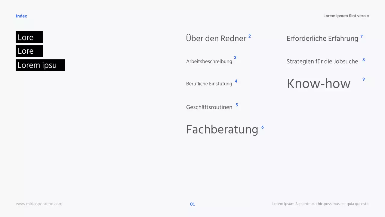 Moderne HR-Karrieren in Blau und Schwarz Kursunterlagen