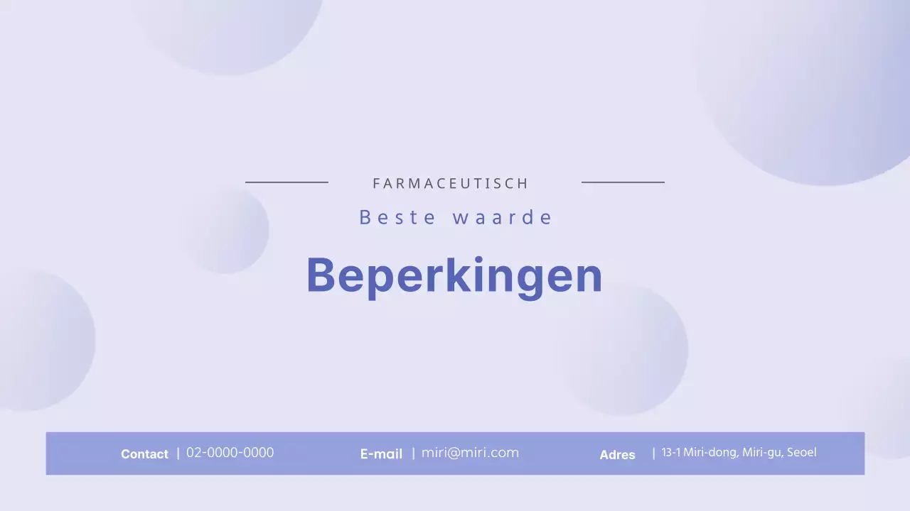 Het minimalistische medische farmaceutische bedrijfsprofiel van Yonbora