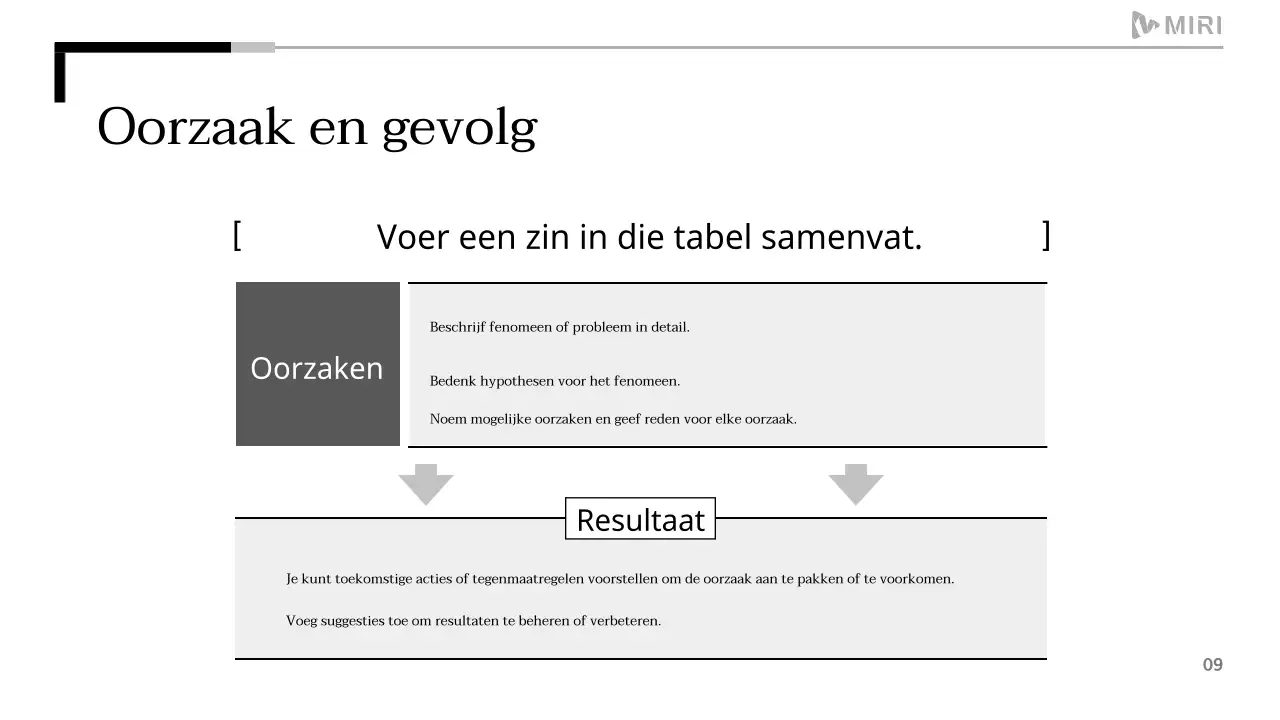 Een eenvoudig afdrukbaar rapport in zwart-wit