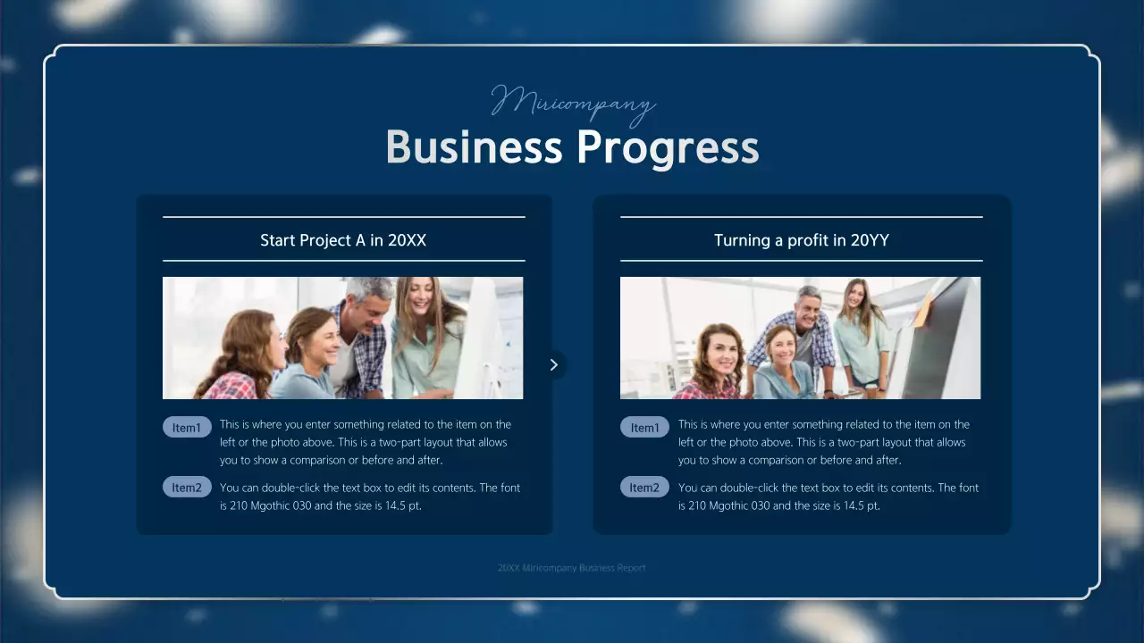 Blue Professional Business Report Document Presentation