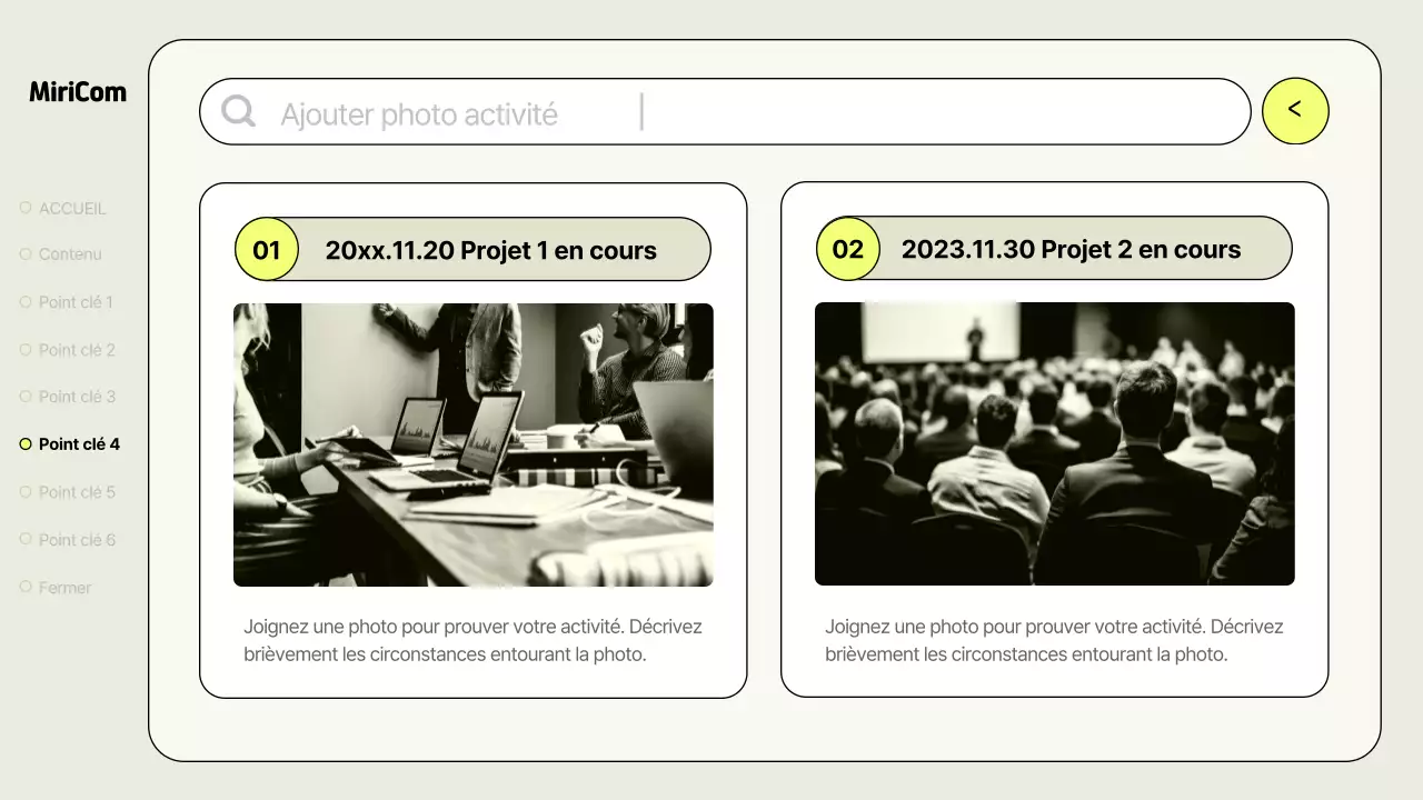 Un simple rapport d'activité en kaki et néon