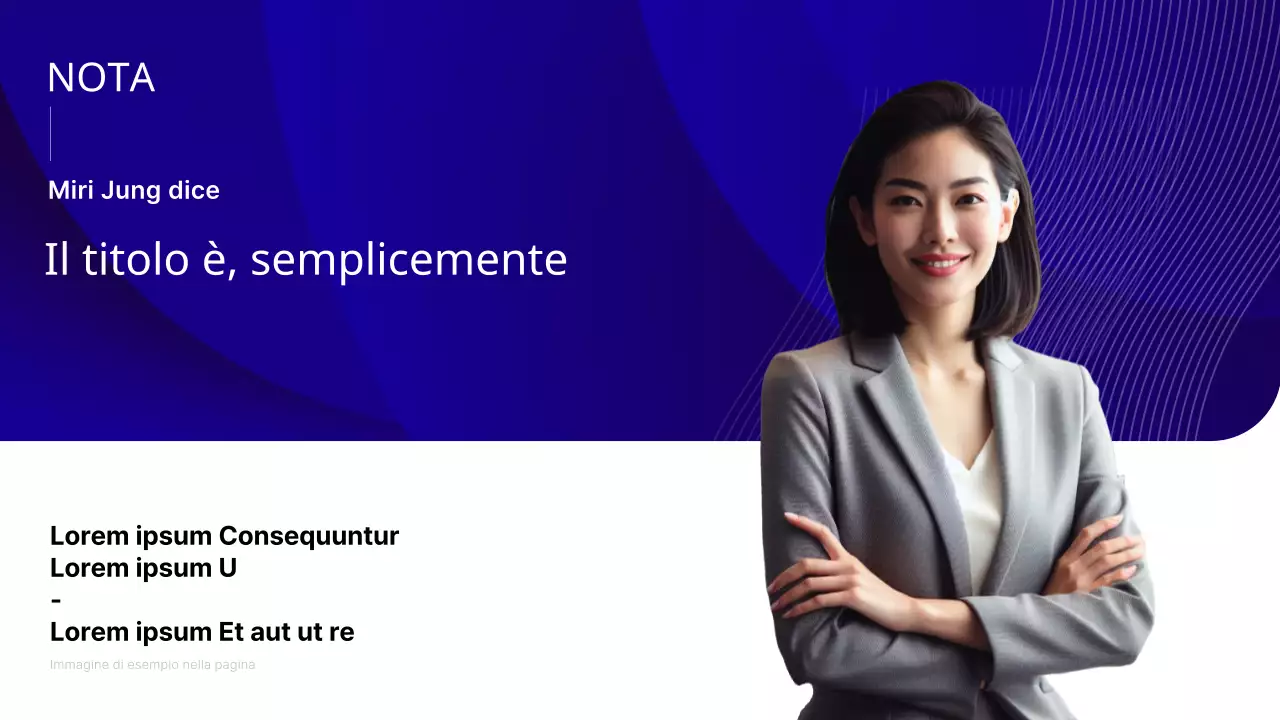 Una lussuosa presentazione per conferenze in blu navy