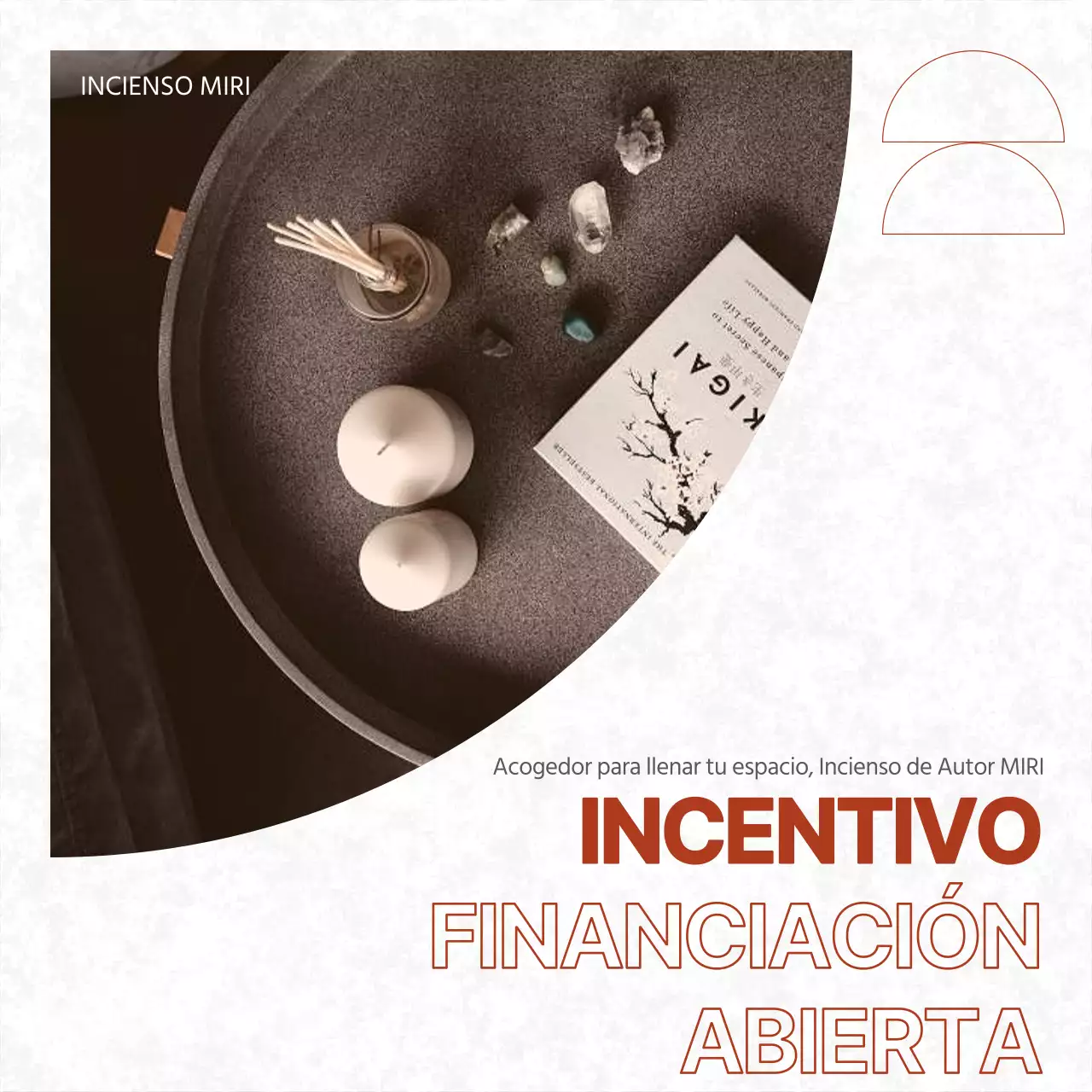 Moderno anuncio de incentivos en rojo y blanco