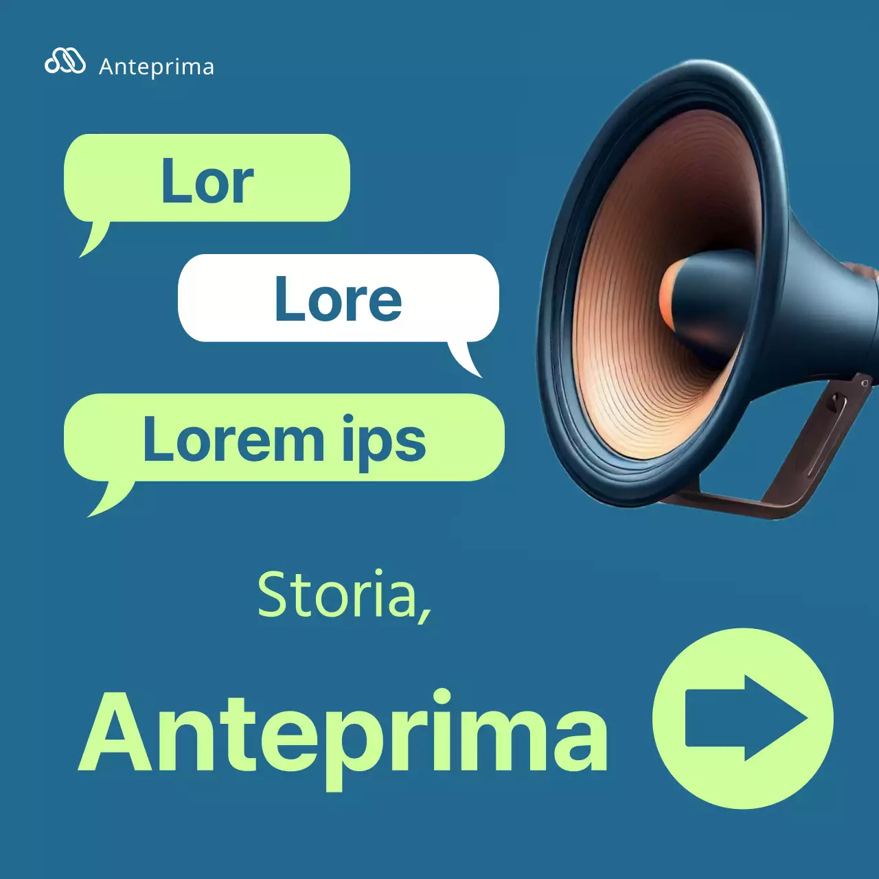 Promuovete la vostra azienda con colori fluorescenti e blu navy.