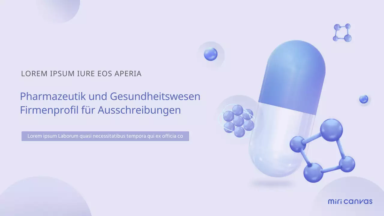 Yonboras minimalistisches medizinisch-pharmazeutisches Unternehmensprofil