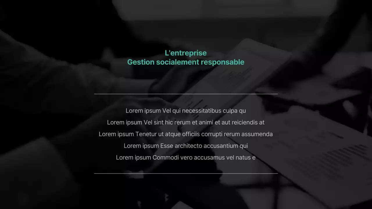Une touche basique avec des accents de menthe Rapport ESG