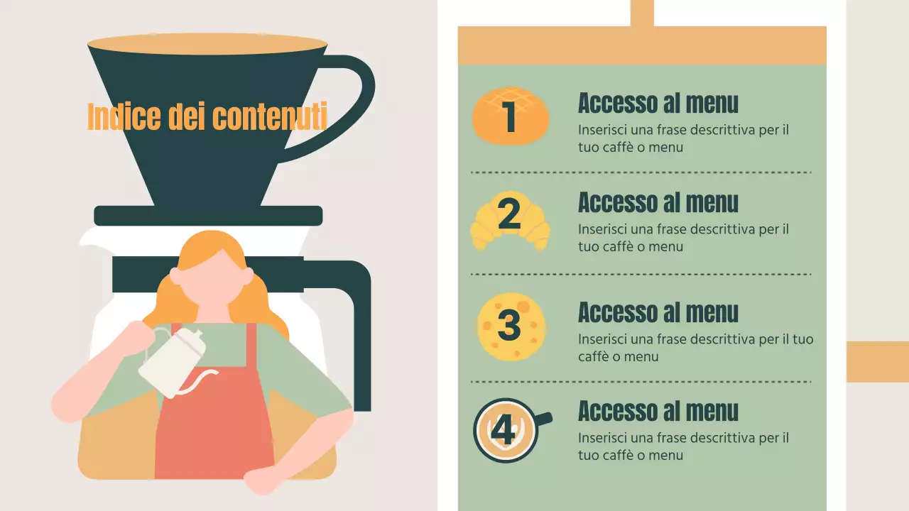 Promuovete il vostro caffè con un tocco di kaki e arancione