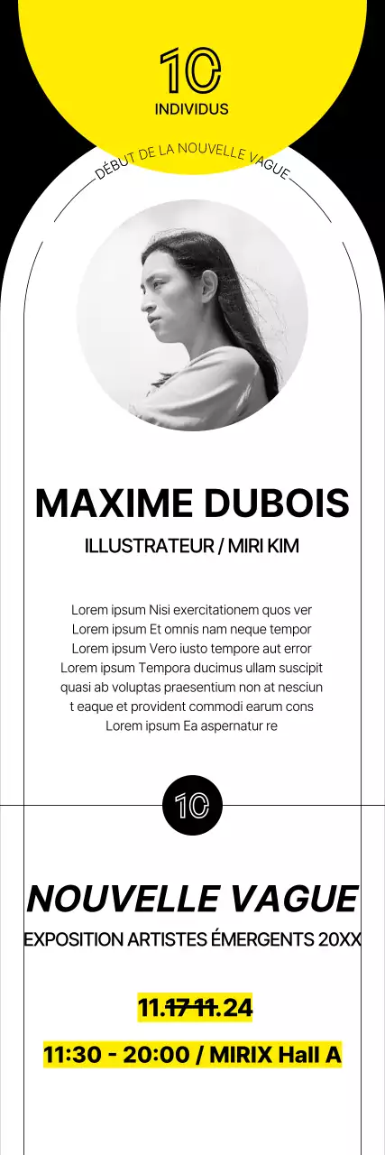 Promouvoir les expositions d'art contemporain et mettre en valeur les artistes avec style