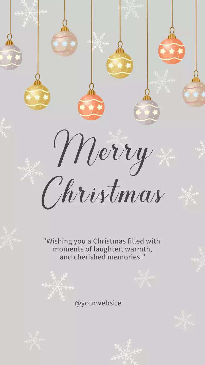 스토리 메리 크리스마스 장식 공