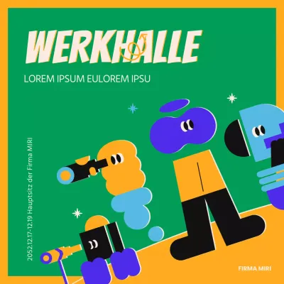 Förderung eines kitschigen grün-gelben Workshops zur Leistungsplanung