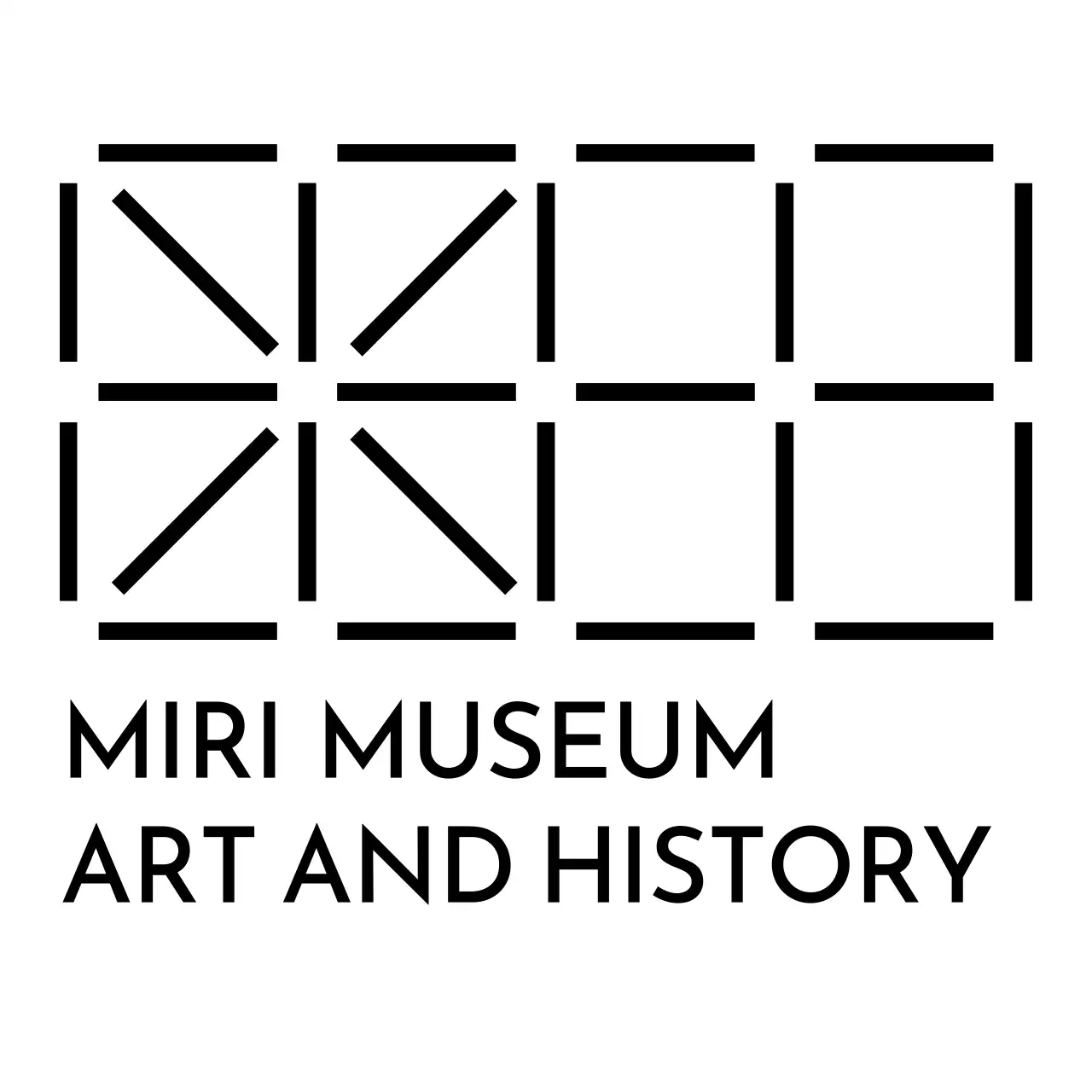Brand logo with an art museum concept