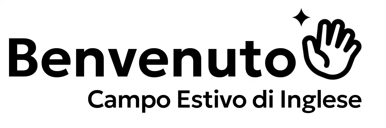 Design promozionale del campo inglese con icona della mano