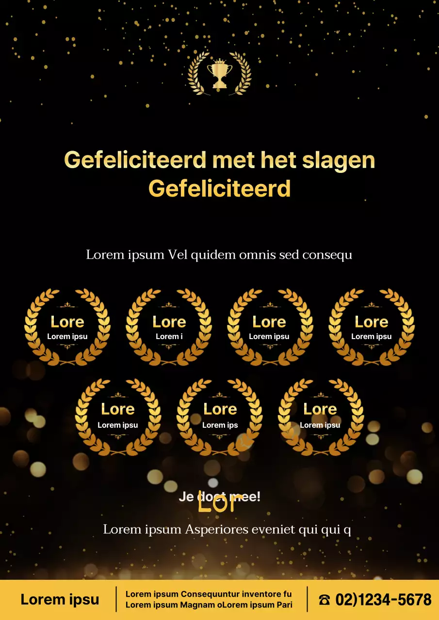 Aankondiging van de luxe universitaire acceptaties van de Black and Gold's