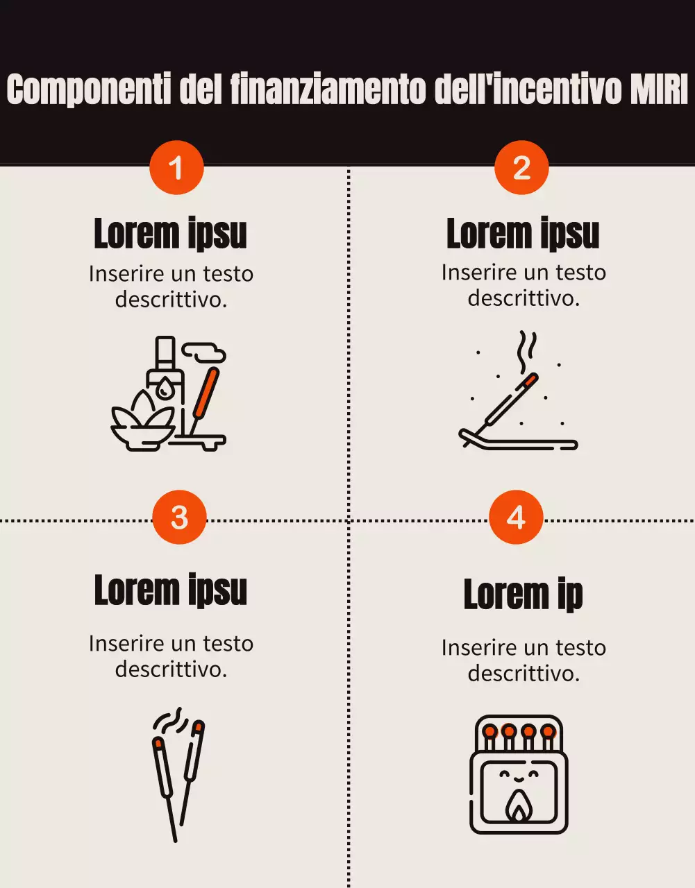 Una guida vintage al finanziamento degli incentivi con accenti arancioni