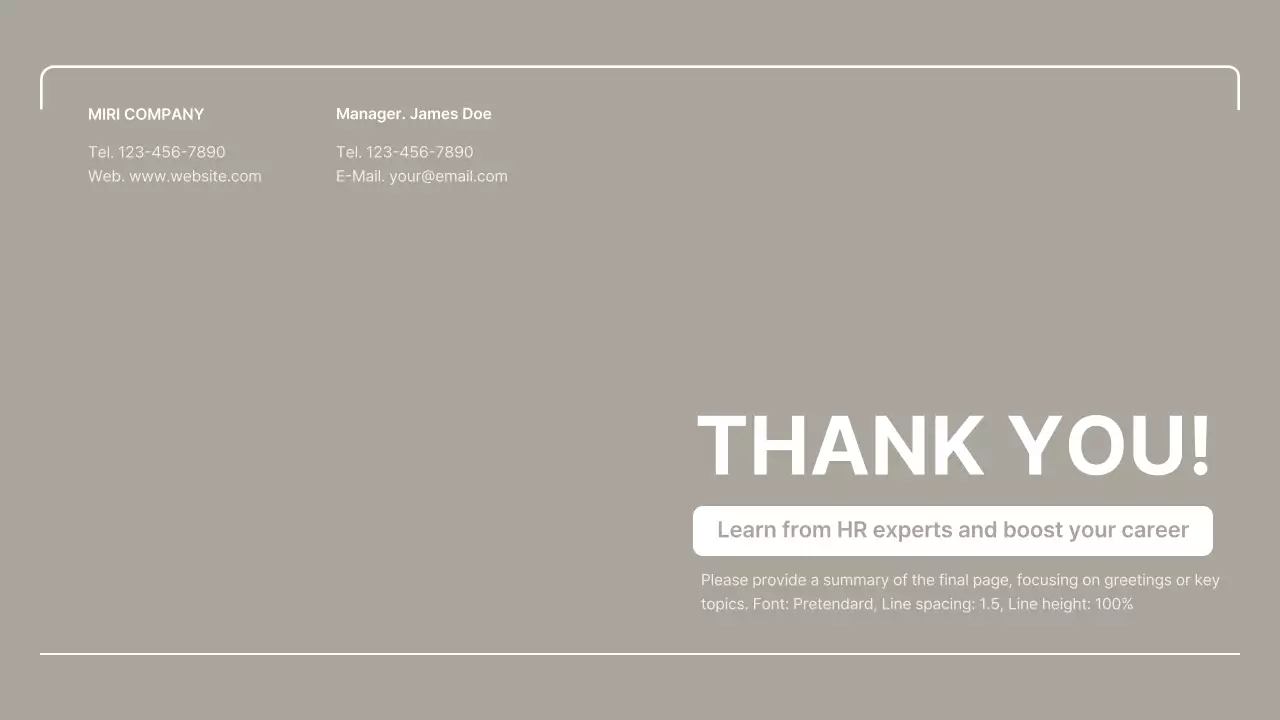 Beige Professional Hr Guide Presentation