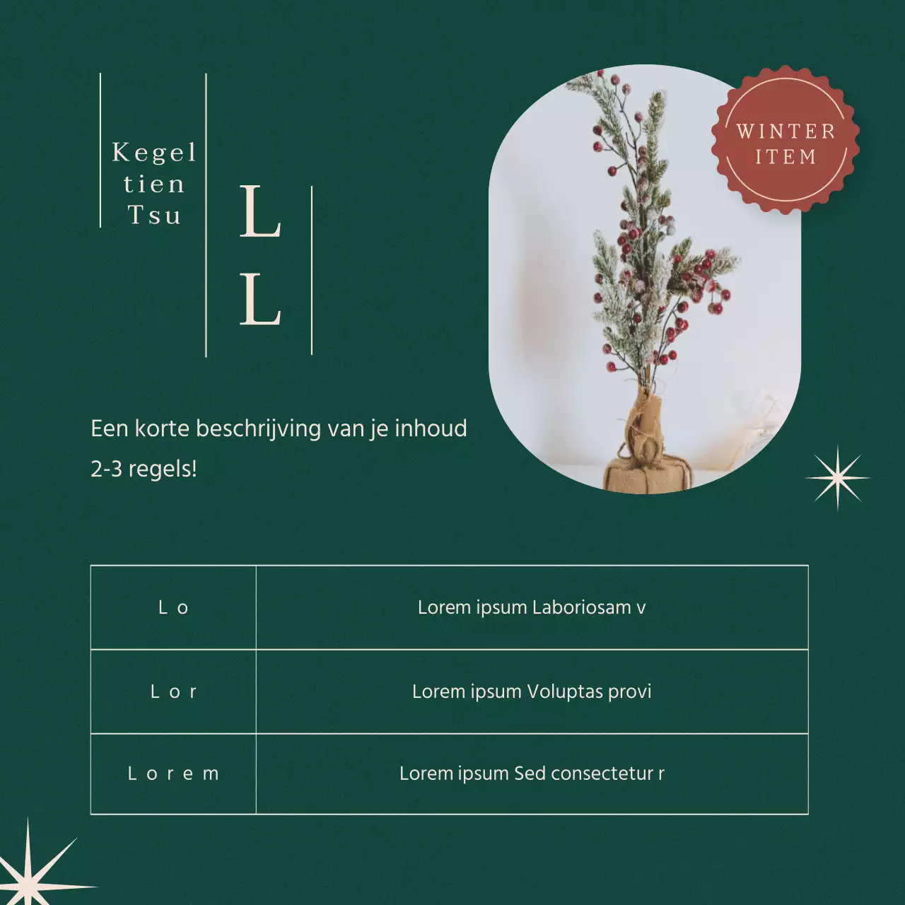 Promoot een groen, minimalistisch kerstfeest op sociale media