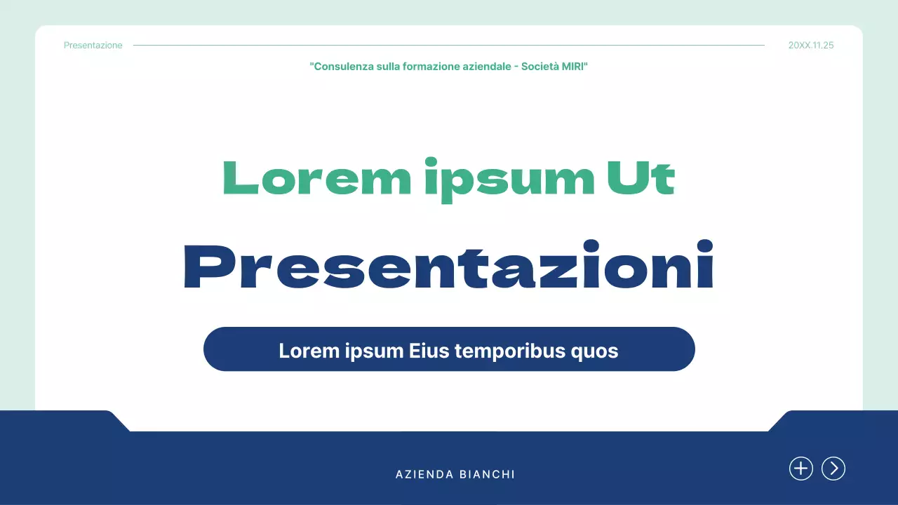 Piano di lezioni per la consulenza formativa aziendale semplice di Blue and Mint