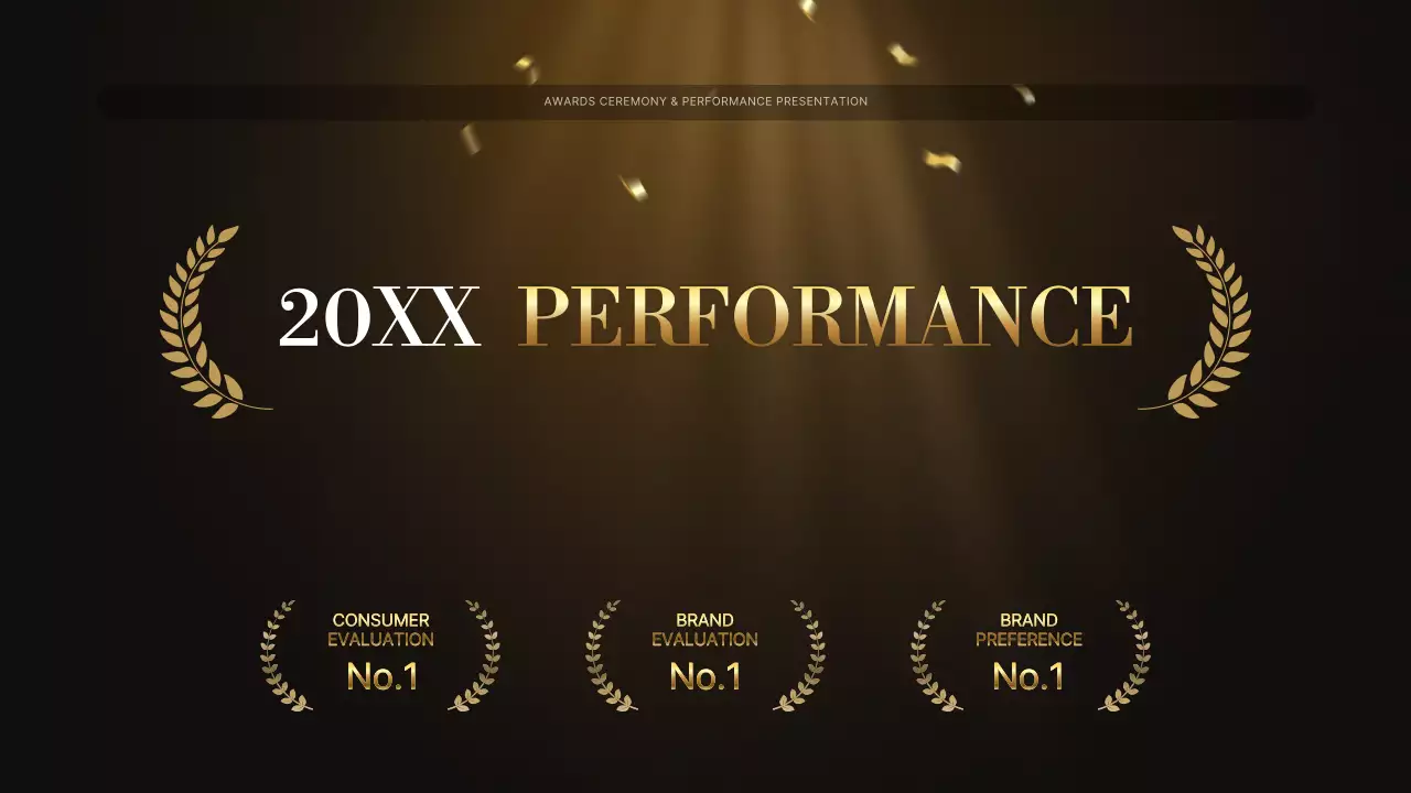 Gold Elegant Awards Presentation