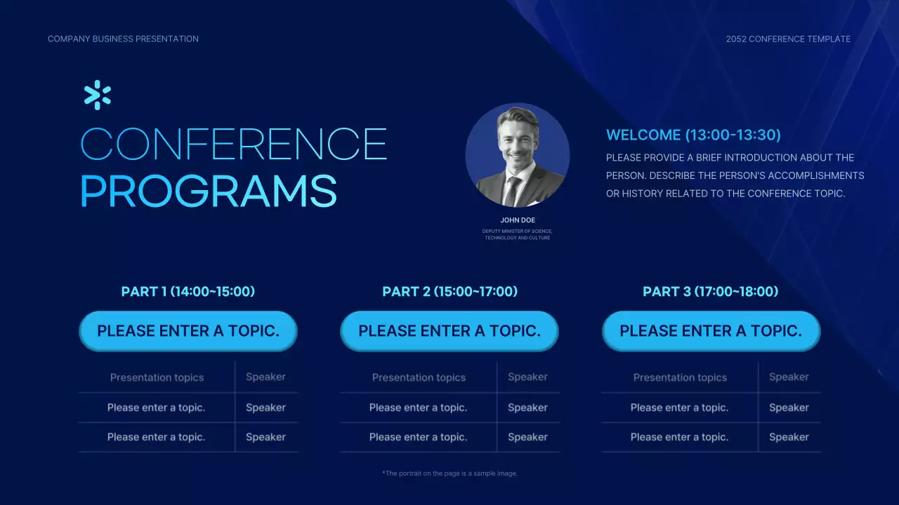 블루 모던 비즈니스 발표 프레젠테이션