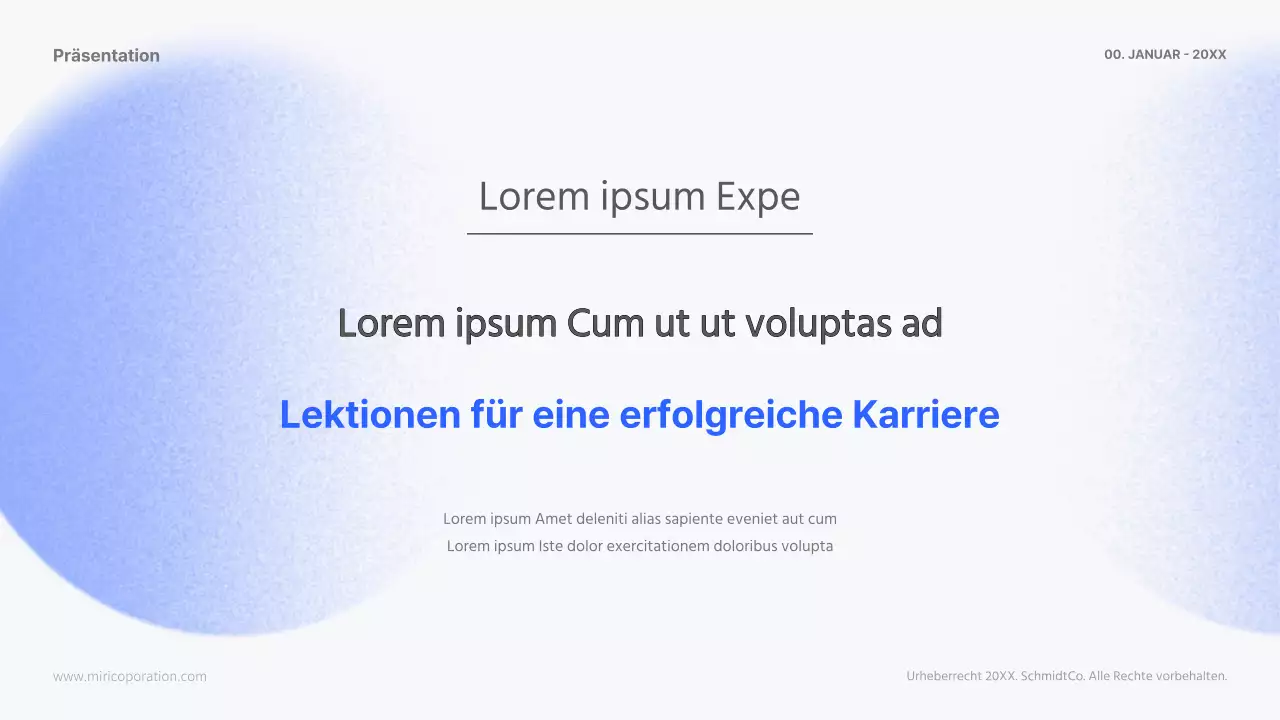 Moderne HR-Karrieren in Blau und Schwarz Kursunterlagen