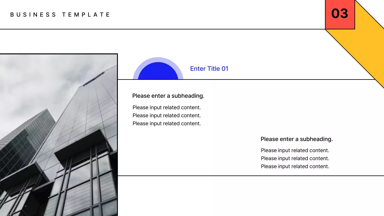Yellow Modern Business Template Presentation