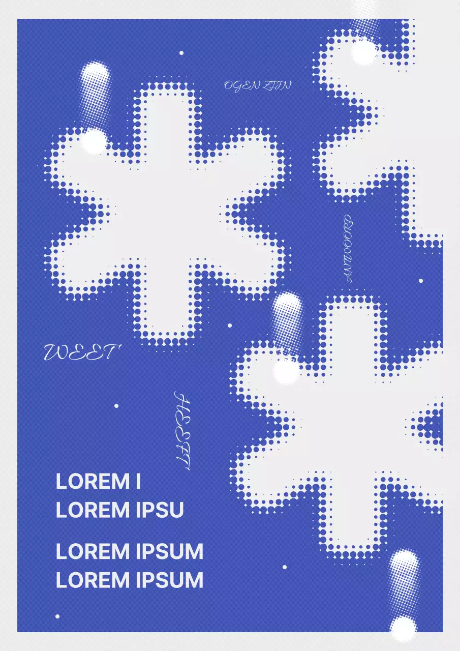 Regelmatige opvoeringen van trendy toneelstukken in blauw en grijs promoten