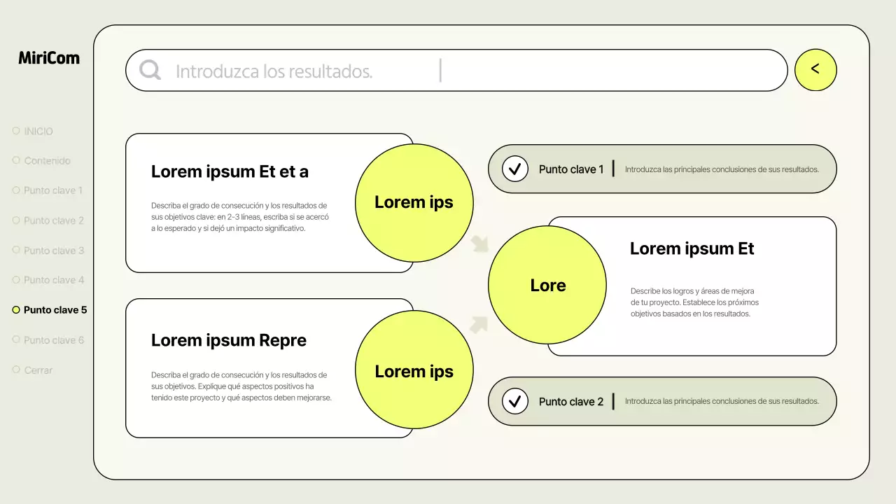 Un sencillo informe comercial en caqui y neón