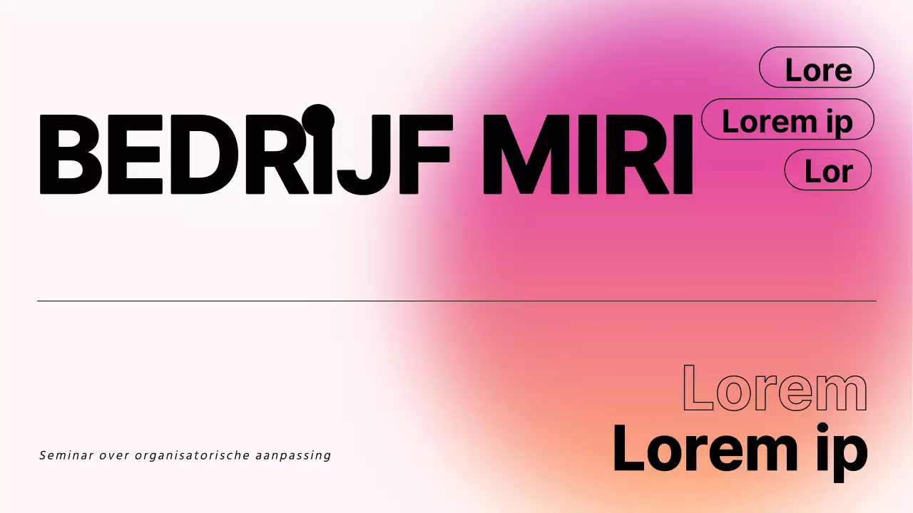 Pink's Modern Company Opleidingsmateriaal voor nieuwe werknemers