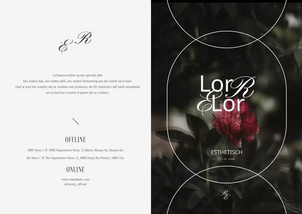 Introductie van een verfijnd esthetisch cosmeticamerk