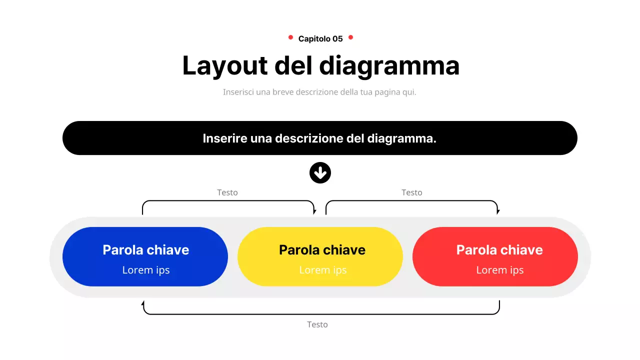 Relazione aziendale geometrica in giallo e rosso
