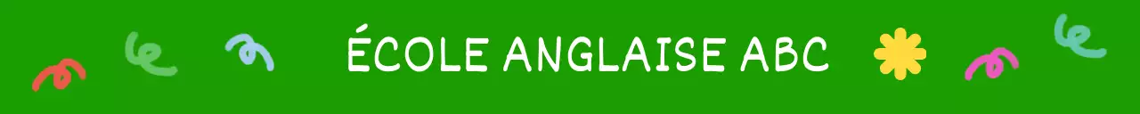 Une école d'anglais colorée et mignonne