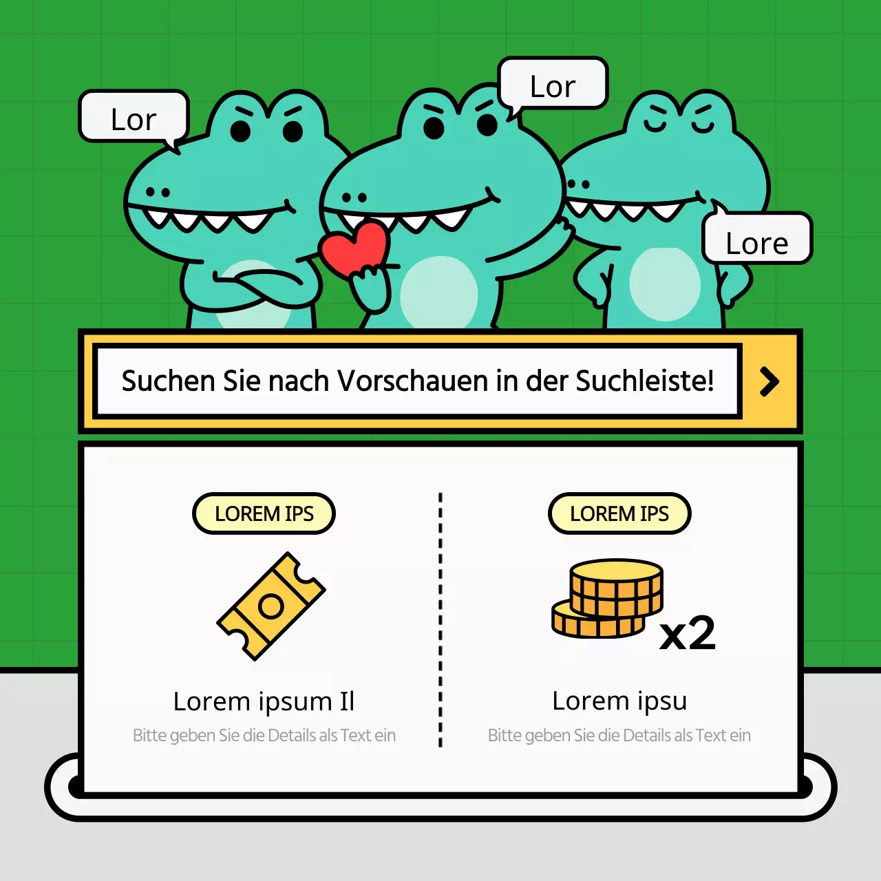 Kitschige orangefarbene Ankündigungen für kleine Unternehmen in den sozialen Medien