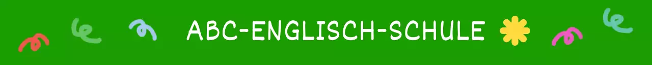 Eine bunte und niedliche Englisch-Sprachschule