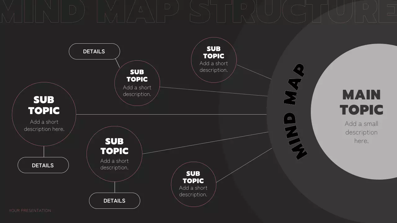 검은색과 주황색의 모던한 다중 페이지 레이아웃 보고서