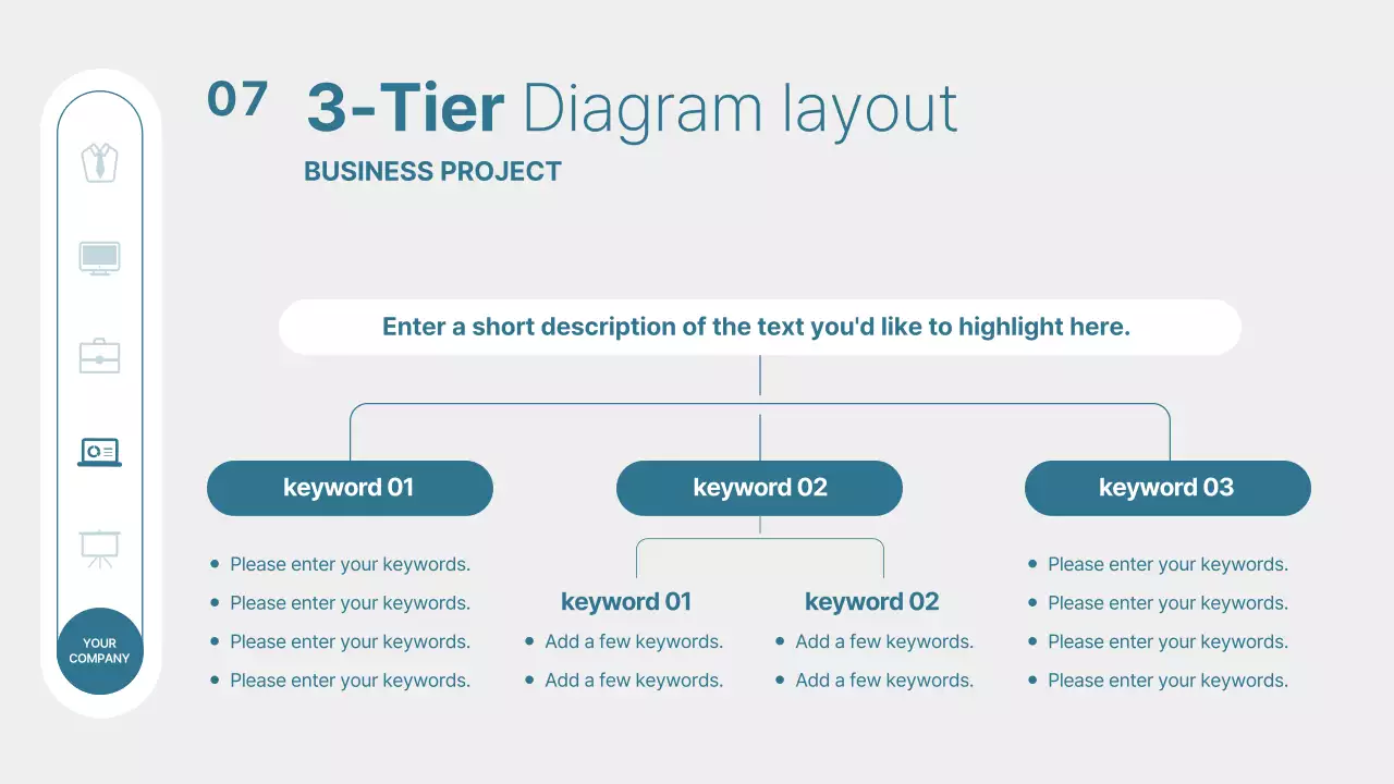 파랑과 흰색의 모던한 비즈니스 발표자료