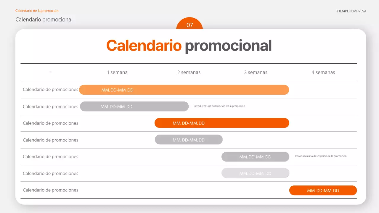 Un folleto promocional de moda en naranja y gris