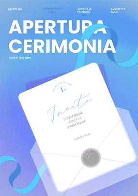 Invito all'apertura di un moderno centro per l'imprenditorialità in azzurro