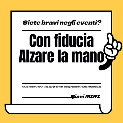 Promuovere un semplice venditore di eventi giallo e nero