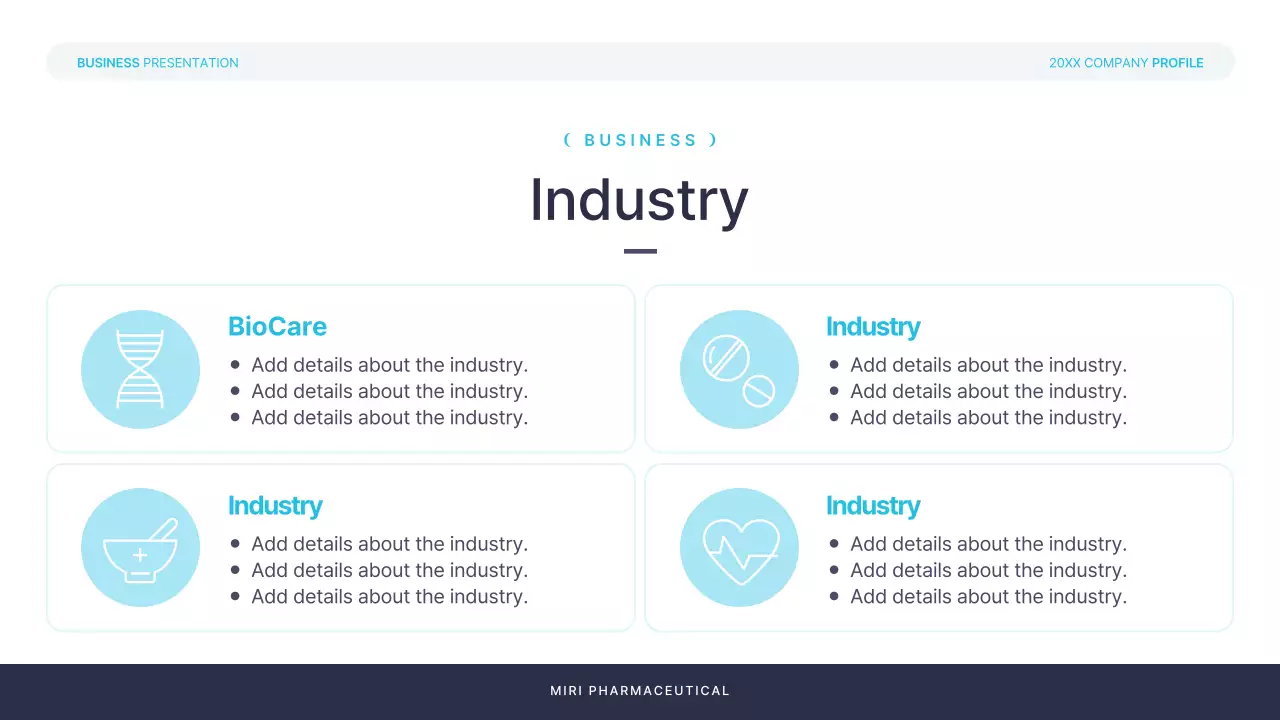 블루 프로페셔널 비즈니스 프레젠테이션