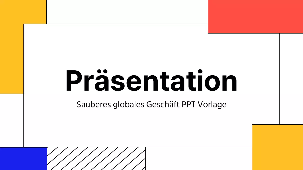 Ein einfacher Geschäftsbericht in Gelb und Rot