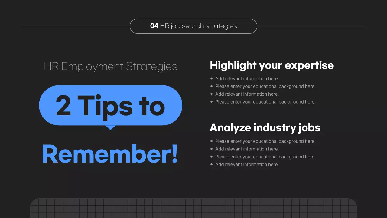 블랙 모던 HR 코스 프로모션 프레젠테이션