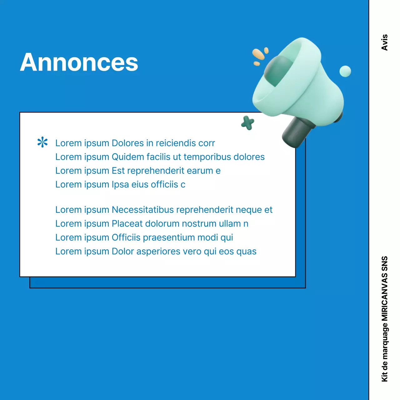 Faites la promotion de votre marque zéro déchet avec de jolis graphiques sur fond bleu.