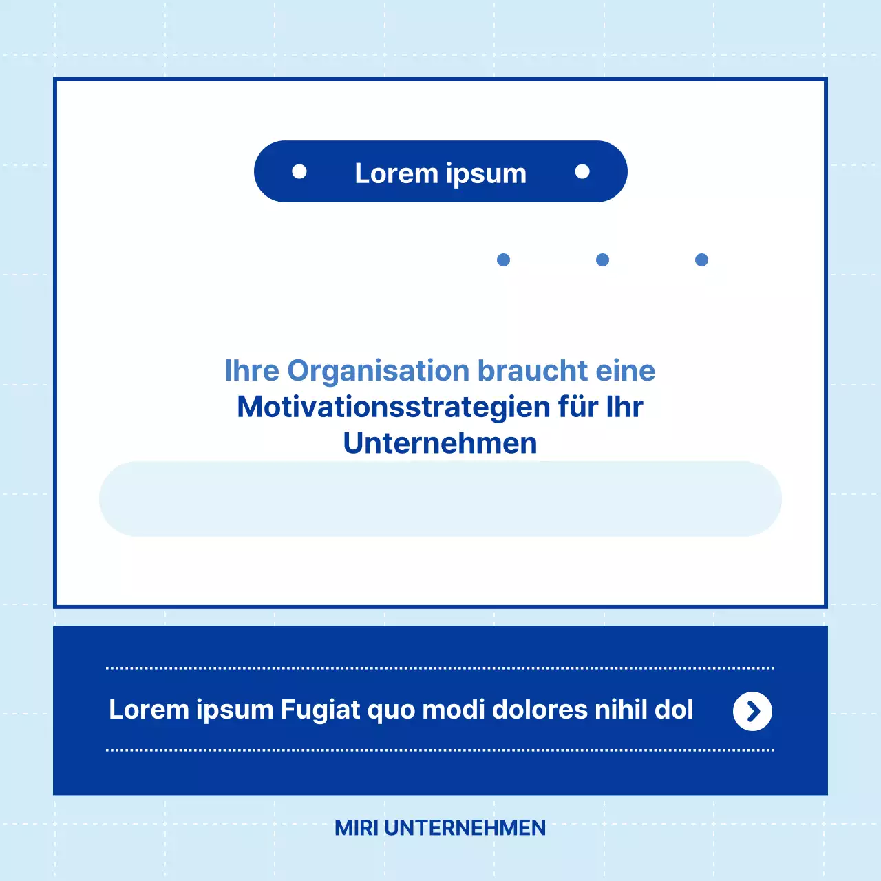 Einfache blaue und hellblaue Corporate Training Beratung Illustration