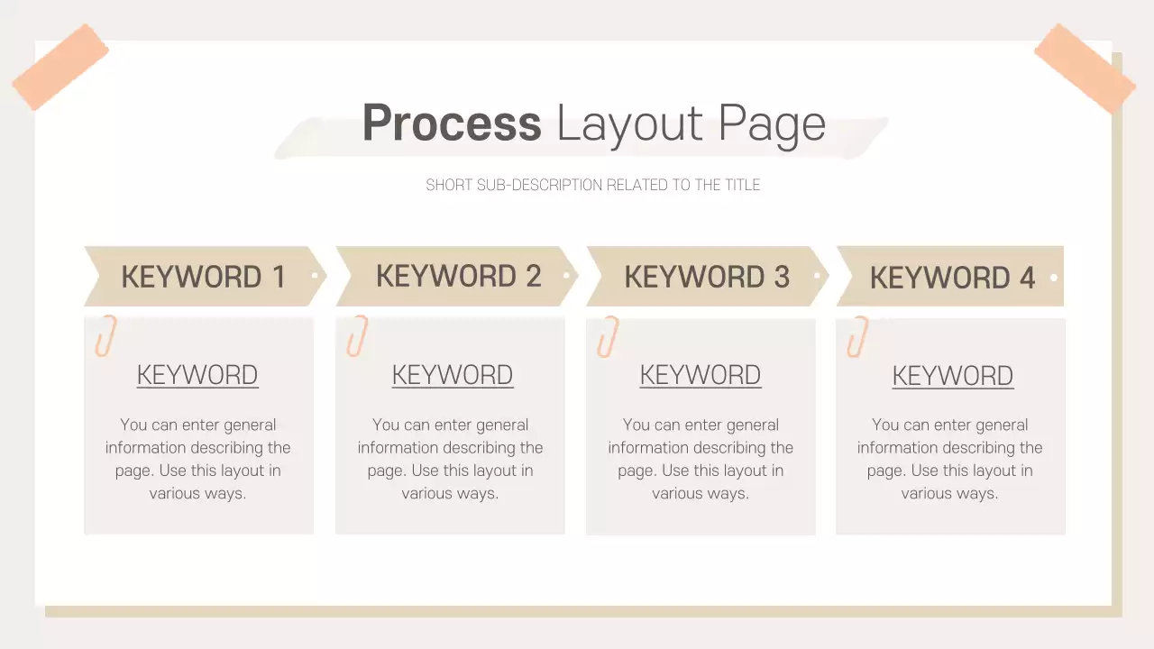 베이지색의 모던한 직장인 비지니스 보고서