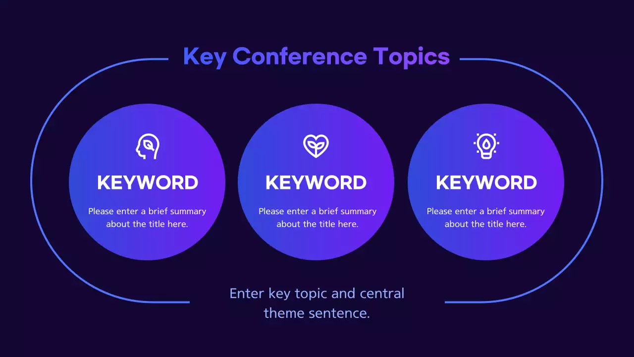 Blue Modern Conference Announcement Presentation